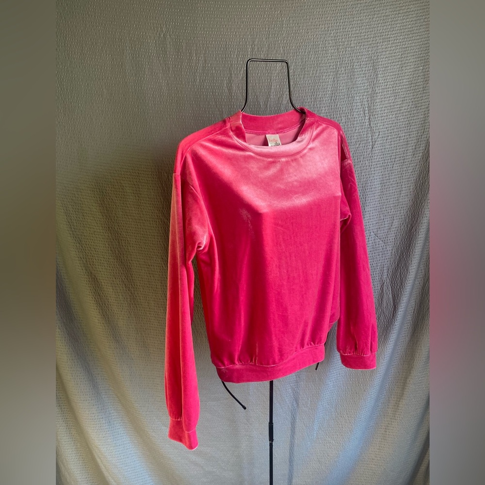 Belle Du Jour Barbie Pink Velvet Top M